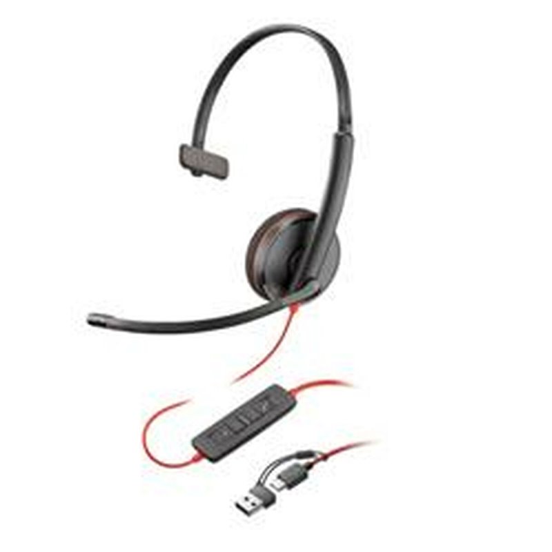 Image secondaire de Poly Micro-casque Blackwire 3210 monaural USB-C + adaptateur USB-C/A