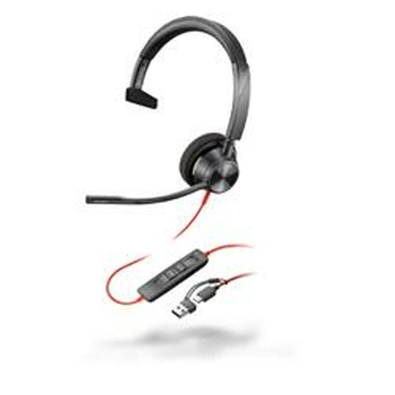 Image secondaire de Poly Micro-casque Blackwire 3310 monaural USB-C certifié Microsoft Teams + adaptateur USB-C/A