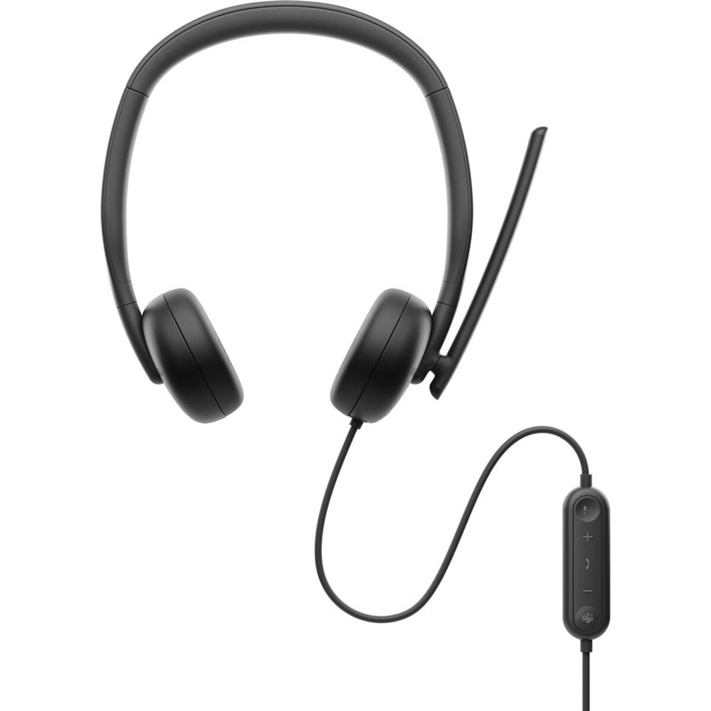 Dell WH3024 Casque Avec fil Arceau Appels/Musique USB Type-C Noir