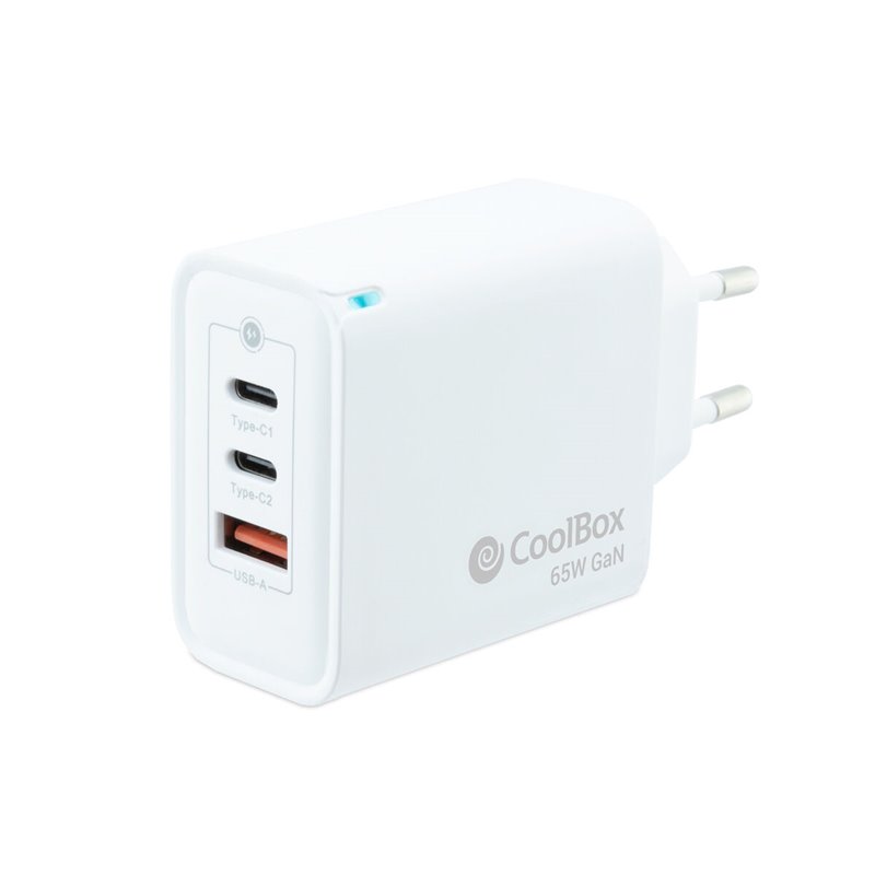 Image secondaire de Coolbox COO-CUP-65CCA chargeur d'appareils mobiles Universel Blanc Secteur Intérieure