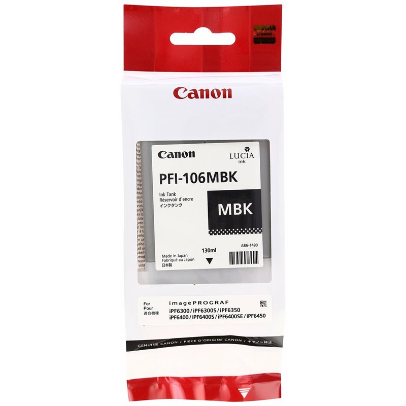 Canon PFI-106 MBK cartouche d'encre 1 pièce(s) Original Noir mat
