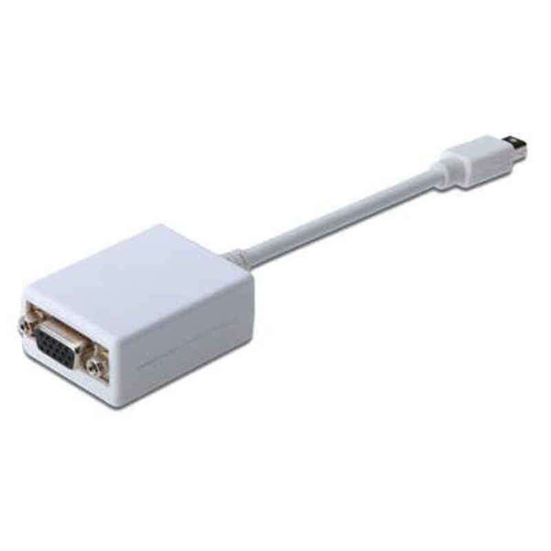 Adaptateur Mini DisplayPort vers VGA Digitus AK-340407-001-W Blanc