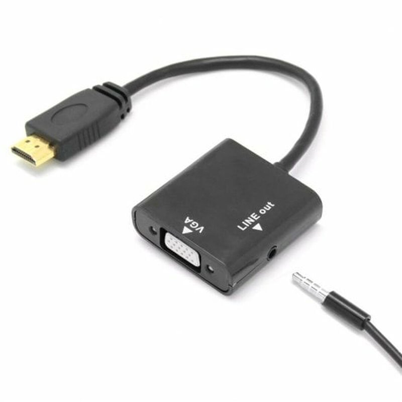 Image secondaire de Adaptateur de courant PcCom Essential HDMI VGA Jack 3.5 mm