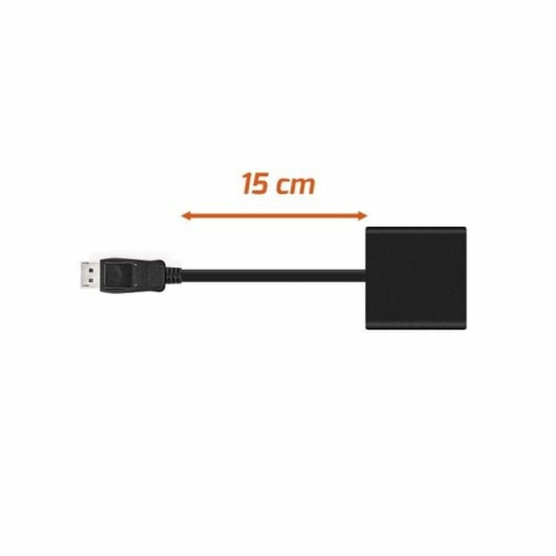 Image secondaire de Adaptateur DisplayPort vers VGA PcCom Essential Noir 15 cm