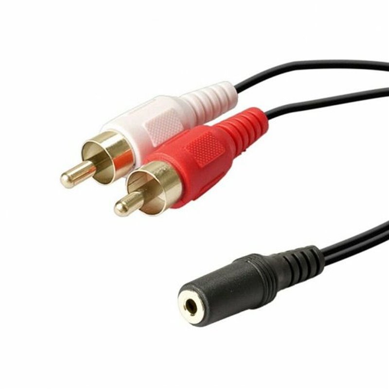 Image secondaire de Câble Audio Jack (3,5 mm) vers 2 RCA PcCom