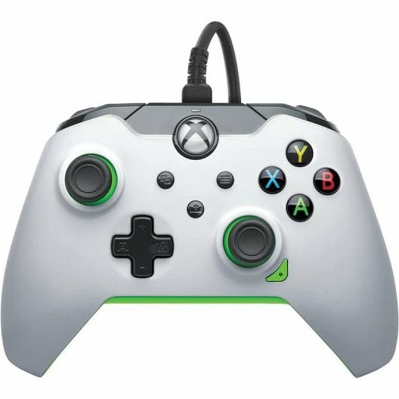 Image secondaire de PDP Manette filaire: Blanc fluoPour Xbox Series X|S, Xbox One et Windows 10/11