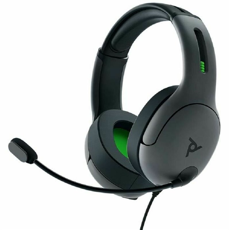 PDP LVL50 Casque Avec fil Arceau Jouer Noir, Vert, Gris