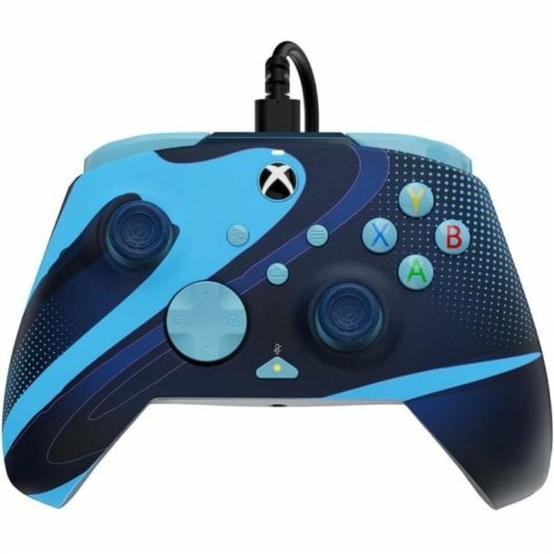 PDP Manette filaire REMATCH GLOW Advanced : Marée bleue, Pour Xbox Series X|S, Xbox One et Windows 10/11 PC