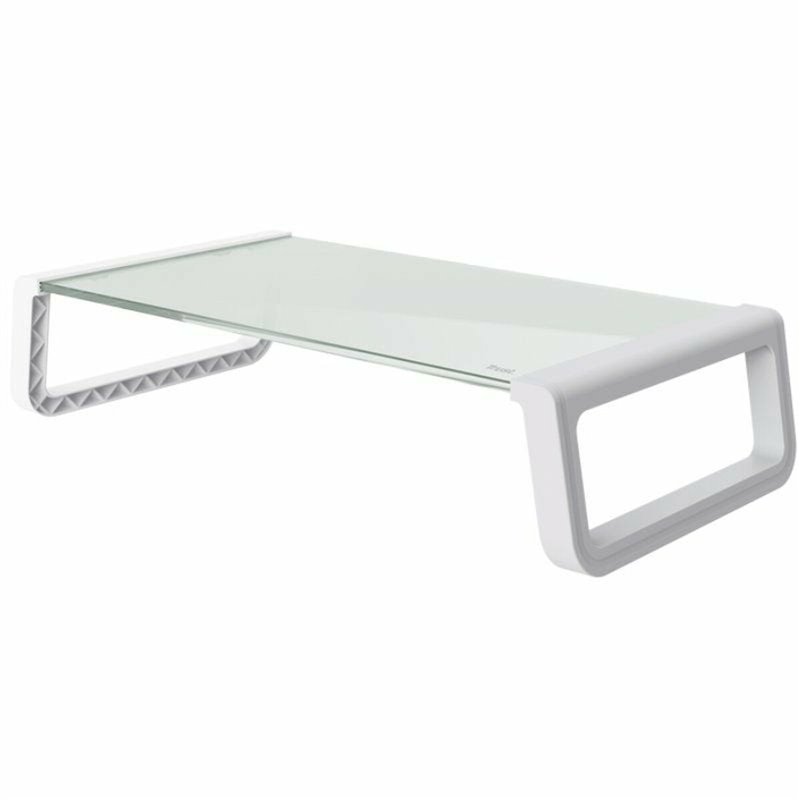 Trust 25351 support d'écran plat pour bureau Transparent, Blanc