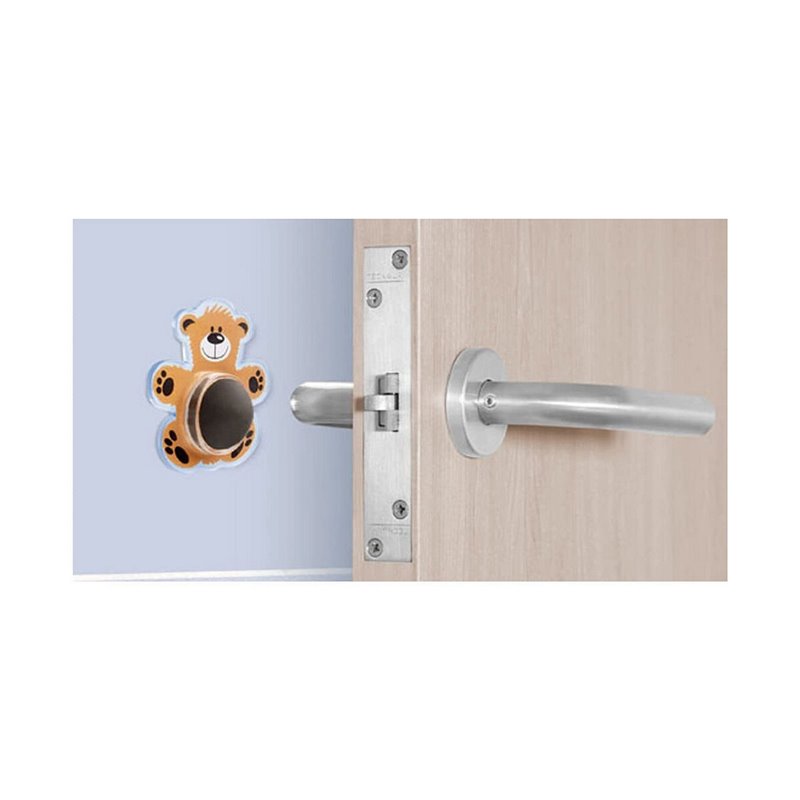 Image secondaire de Butée Inofix Portes Ours Adhésif Orange PVC