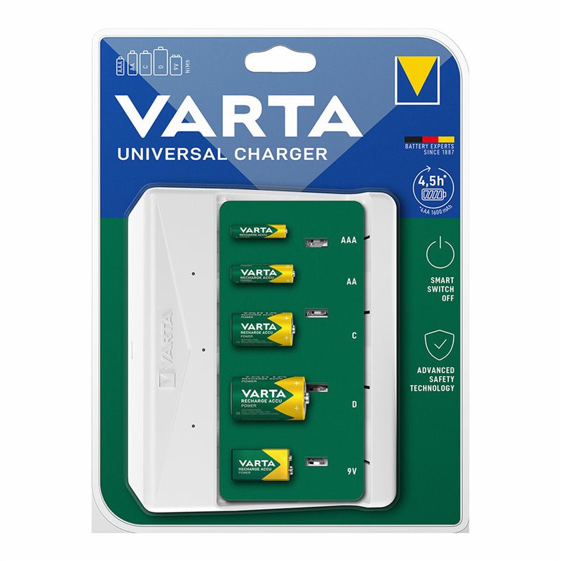 Varta Universal Charger chargeur de batterie Pile domestique Secteur