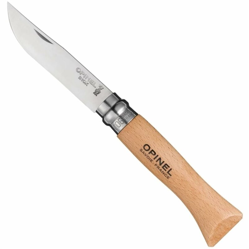 Image secondaire de Couteau Opinel Nº6 7 cm Acier inoxydable Bois de hêtre