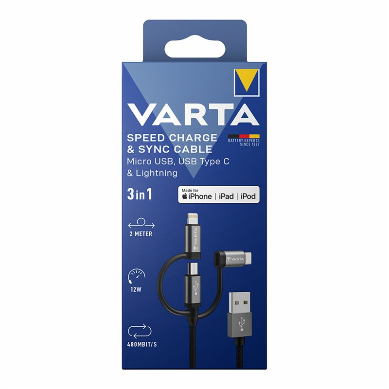 Image secondaire de Varta 57937 101 111 chargeur d'appareils mobiles Universel Lightning, USB Intérieure