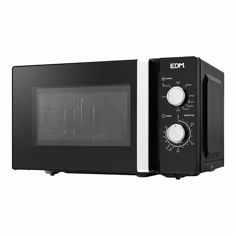 Micro-Ondes avec Gril EDM 07413 Black Design Noir 1000 W 700 W 20 L