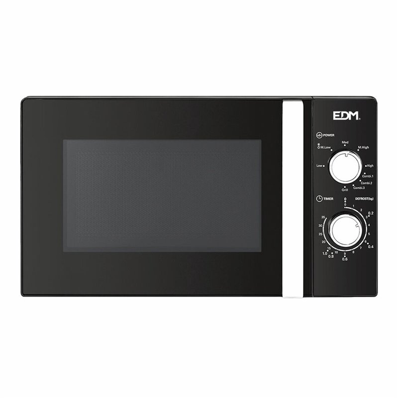 Image secondaire de Micro-Ondes avec Gril EDM 07413 Black Design Noir 1000 W 700 W 20 L