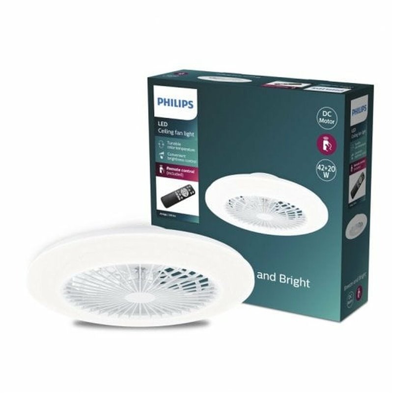 Image secondaire de Philips Plafonnier ventilateur Amigo 42+20 W