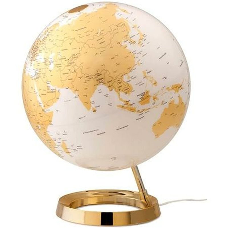 Globe terrestre lumineux Atmosphere Ø 30 cm Doré Plastique