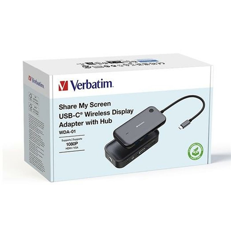 Verbatim 32146 adaptateur d'affichage sans fil USB Full HD Bureau