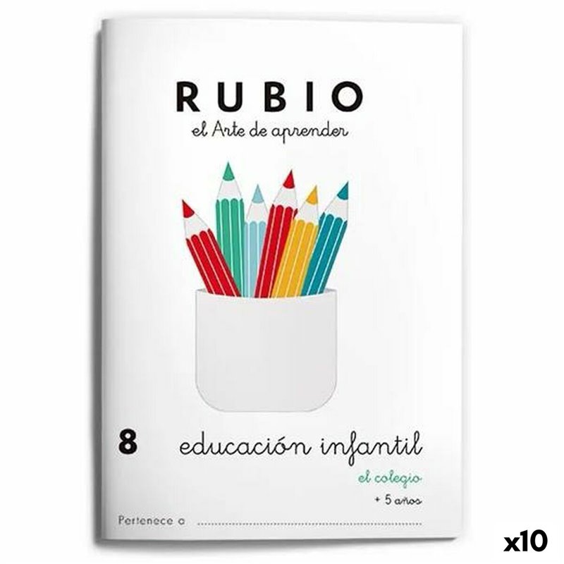 Carnet de Notes sur l'éducation de la petite enfance Rubio Nº8 A5 Espagnol (10 Unités)