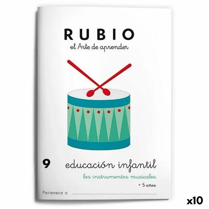 Carnet de Notes sur l'éducation de la petite enfance Rubio Nº9 A5 Espagnol (10 Unités)