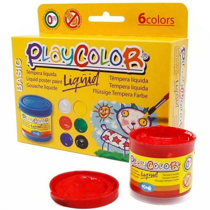 Image secondaire de Gouache Playcolor Multicouleur 40 ml (12 Unités)