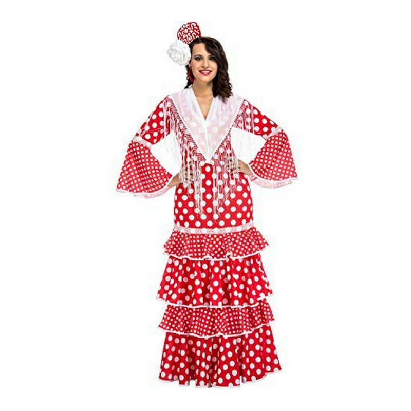 Déguisement pour Adultes M-L Rouge Danseuse de Flamenco