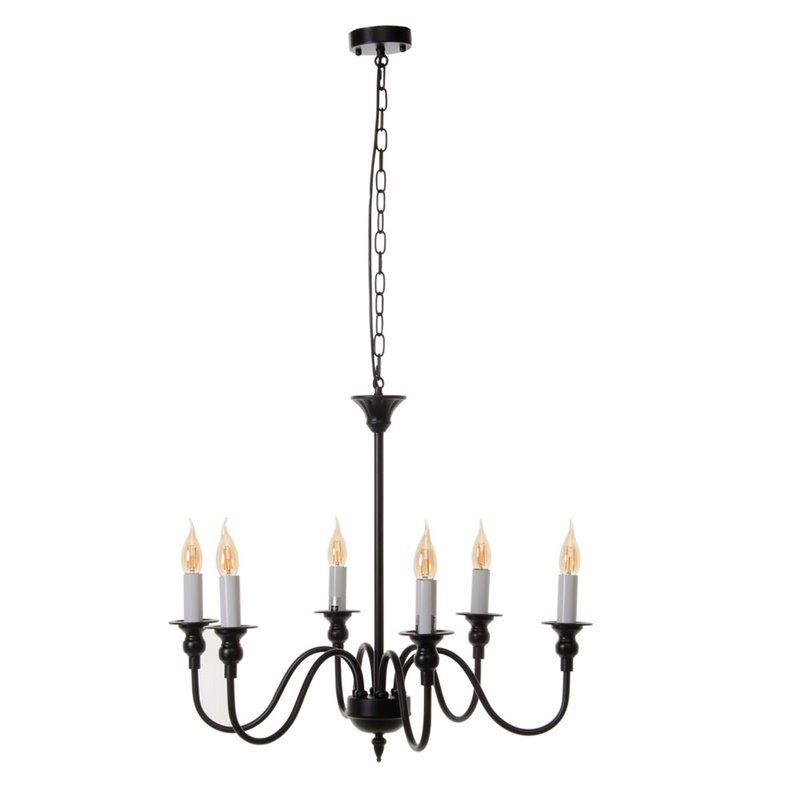 Suspension Blanc Noir Fer 40 W 220 V 65 x 65 x 49,5 cm