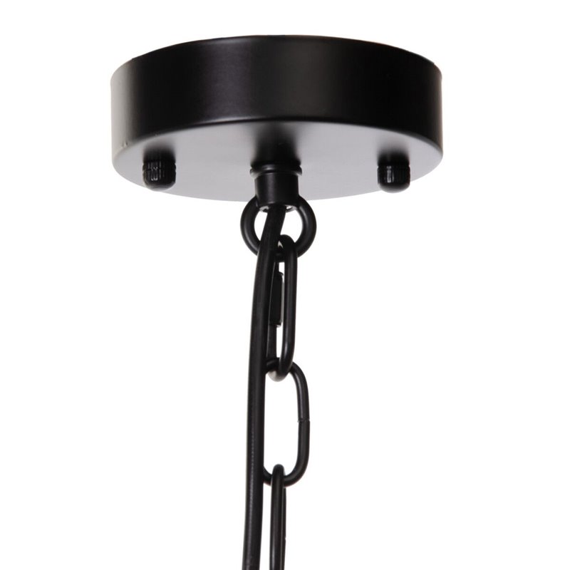 Image secondaire de Suspension Blanc Noir Fer 40 W 220 V 65 x 65 x 49,5 cm