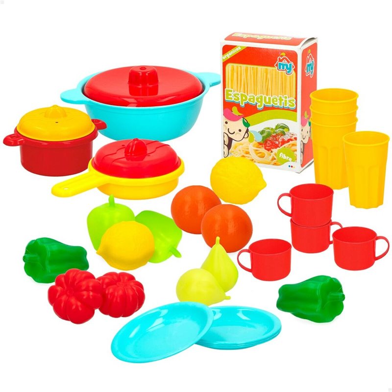 Image secondaire de Set de jouets alimentaires Colorbaby Linge et ustensiles de cuisine 31 Pièces (6 Unités)