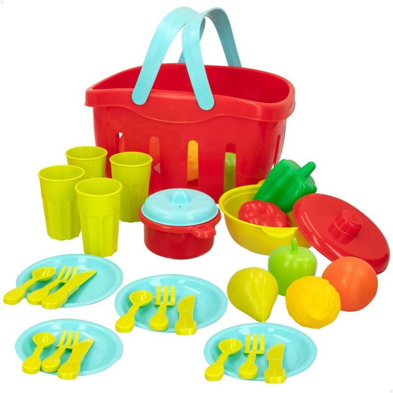 Image secondaire de Set de jouets alimentaires Colorbaby Linge et ustensiles de cuisine 36 Pièces (12 Unités)