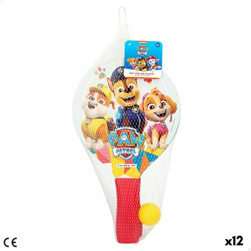 Image secondaire de Raquettes de Plage The Paw Patrol Bois 18,5 x 31,5 x 0,5 cm (12 Unités)