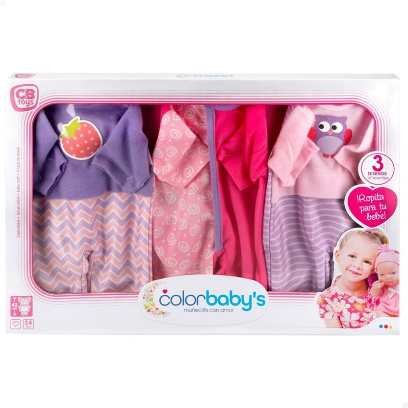 Image secondaire de Vêtements de poupée Colorbaby 3 Pièces 6 Unités