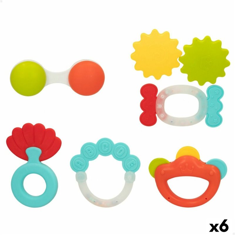 Image secondaire de Kit de hochets Colorbaby 6 Pièces 12,5 x 1,5 x 6,5 cm (6 Unités)