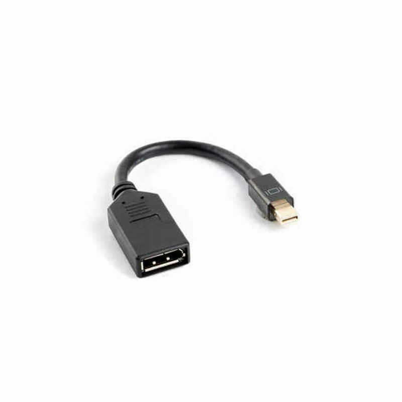 Câble Mini DisplayPort vers DisplayPort Lanberg AD-0003-BK Noir 12 cm