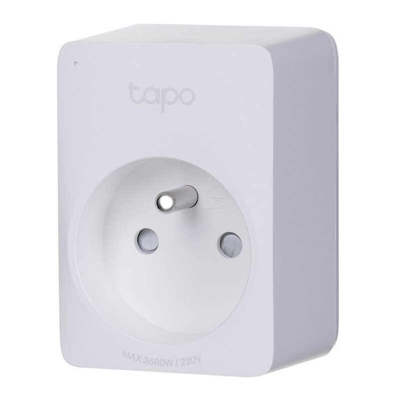 Tp-Link Tapo Mini Smart Wi-Fi Socket Energy Monitor Prise intelligente 3680 W Maison Blanc