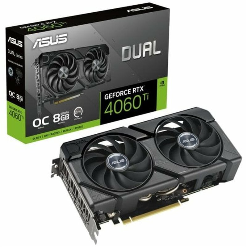 Asus Dual -RTX4060TI-O8G-EVO Nvidia GeForce RTX 4060 Ti 8 Go GDDR6