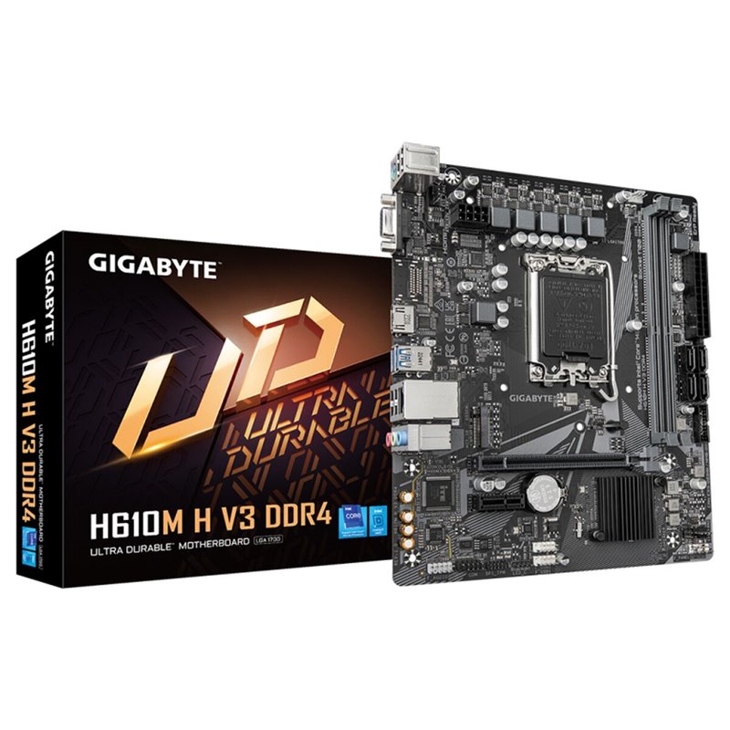 Gigabyte H610M H V3 DDR4 carte mère Intel H610 Express LGA 1700 micro ATX