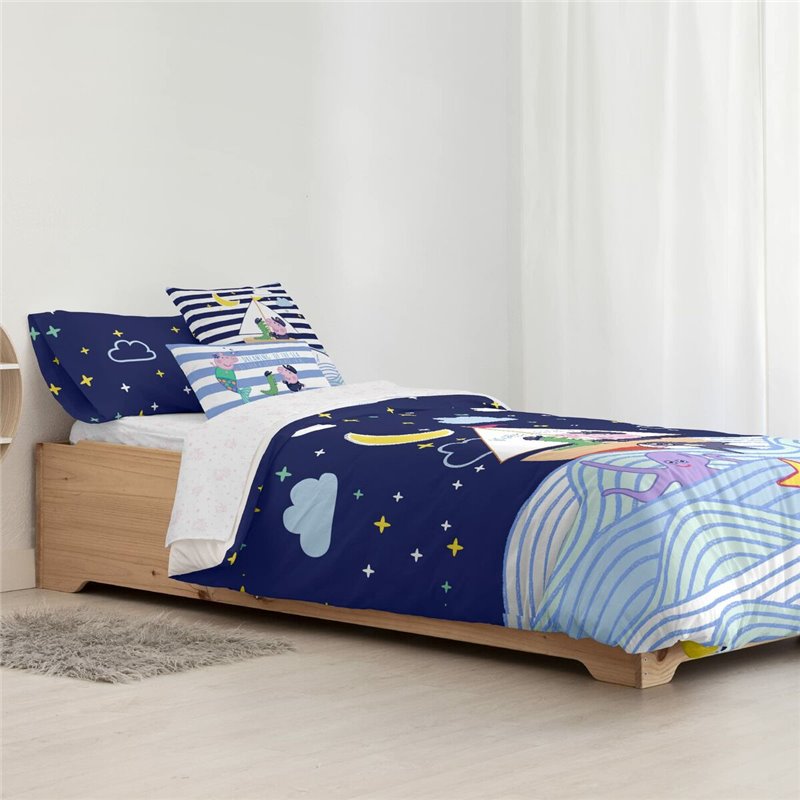 Image secondaire de Housse de Couette Peppa Pig Sea Multicouleur 175 Fils 180 x 220 cm