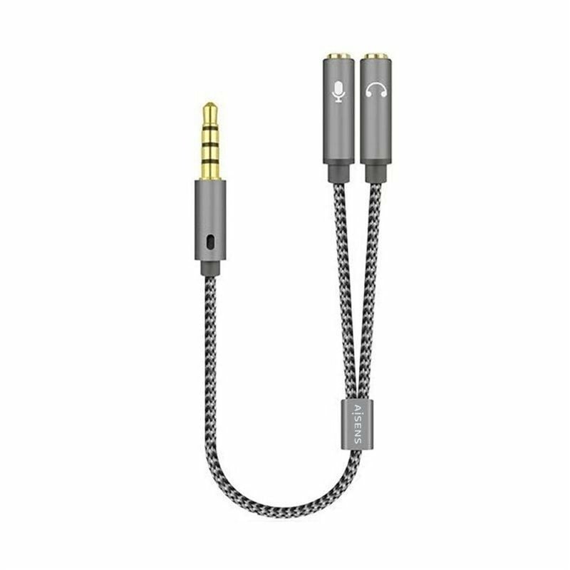 Aisens A128-0415 câble audio 0,25 m 3,5mm 2 x 3.5mm Gris