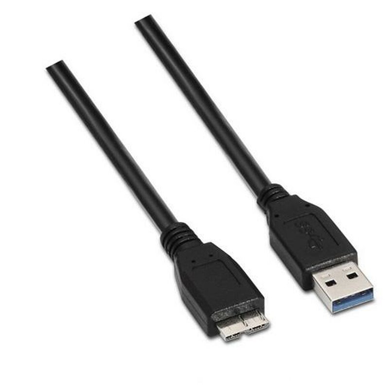 Aisens A105-0043 câble USB 1 m USB 3.2 Gen 1 (3.1 Gen 1) USB A Micro-USB B Noir