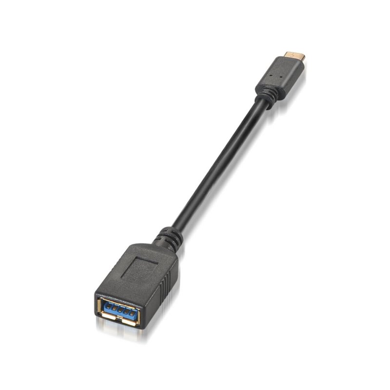 Aisens A107-0062 câble USB 0,15 m USB 3.2 Gen 1 (3.1 Gen 1) USB C USB A Noir