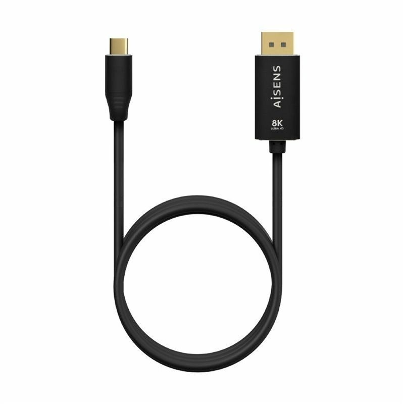 Aisens A109-0687 câble vidéo et adaptateur 1,8 m USB Type-C DisplayPort Noir