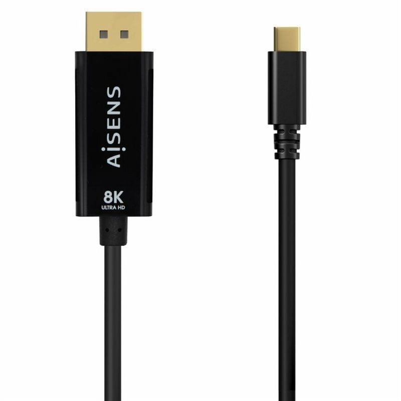 Image secondaire de Aisens A109-0689 câble vidéo et adaptateur 1,8 m USB Type-C DisplayPort Noir