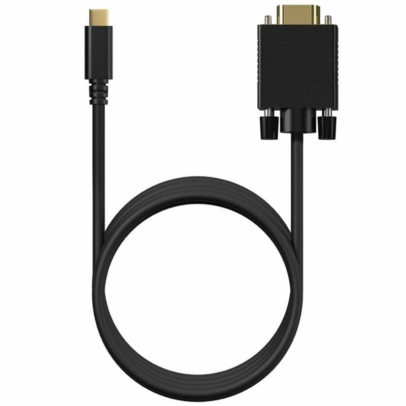 Aisens A109-0692 câble vidéo et adaptateur 0,8 m USB Type-C VGA (D-Sub) Noir