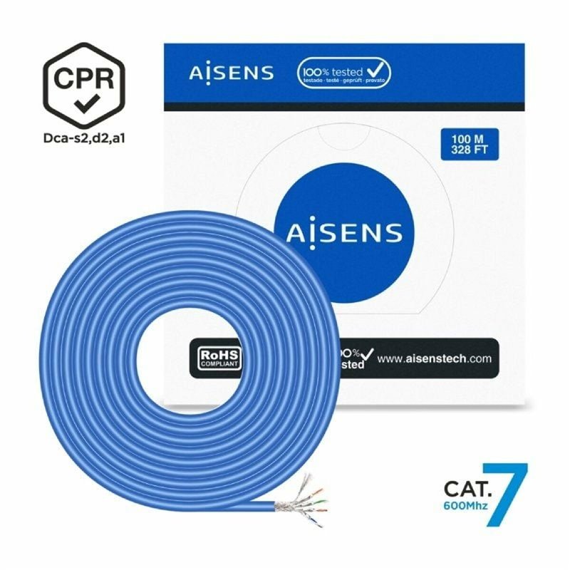 Image secondaire de Aisens A146-0664 câble de réseau Bleu 100 m Cat7 SF/UTP (S-FTP)