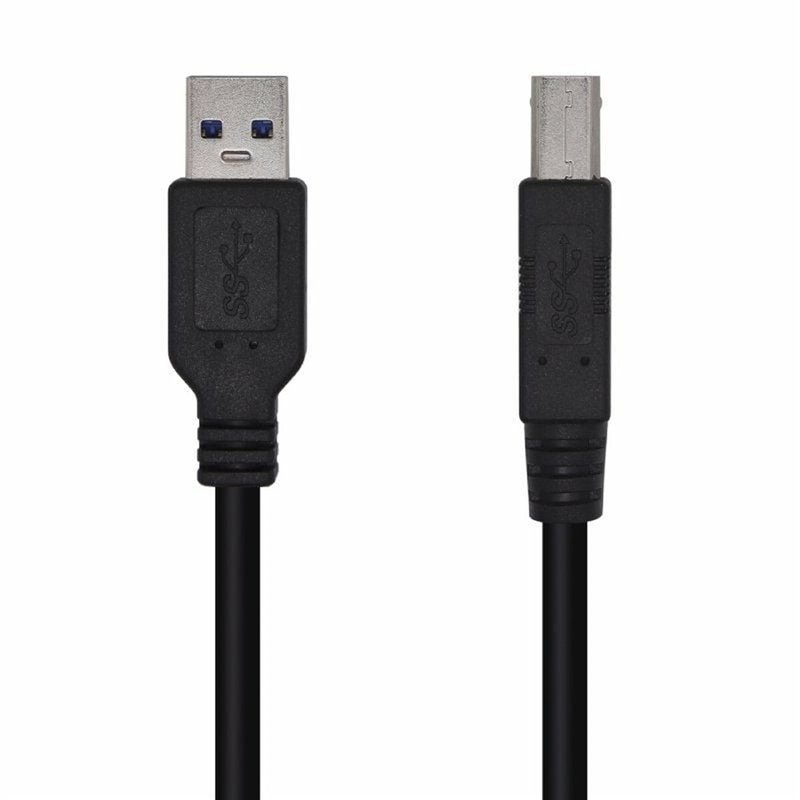 Aisens A105-0445 câble USB 3 m USB 3.2 Gen 1 (3.1 Gen 1) USB A USB B Noir