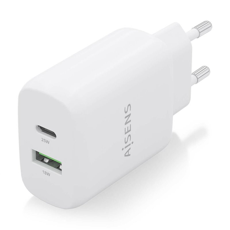 Image secondaire de Aisens A110-0758 chargeur d'appareils mobiles Universel Blanc Secteur Charge rapide Intérieure