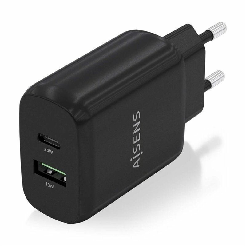 Aisens A110-0759 chargeur d'appareils mobiles Universel Noir Secteur Charge rapide Intérieure