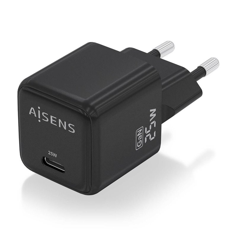 Image secondaire de Aisens ASCH-25W1P013-BK chargeur d'appareils mobiles Universel Noir Secteur Charge rapide Intérieure