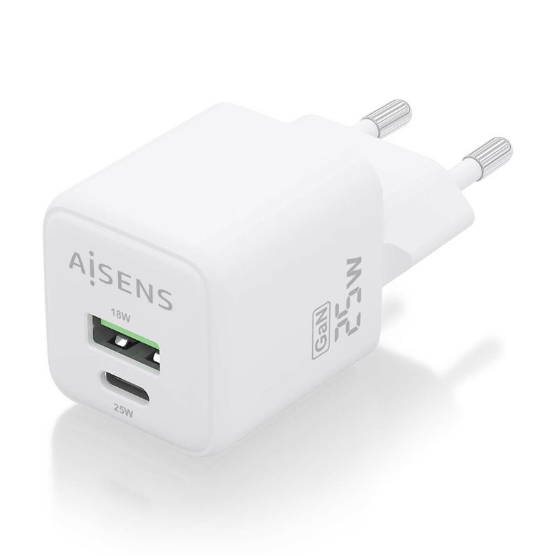 Image secondaire de Aisens ASCH-25W2P014-W chargeur d'appareils mobiles Universel Blanc Secteur Charge rapide Intérieure